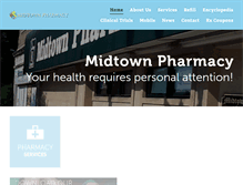 Tablet Screenshot of midtownpharmacynj.com